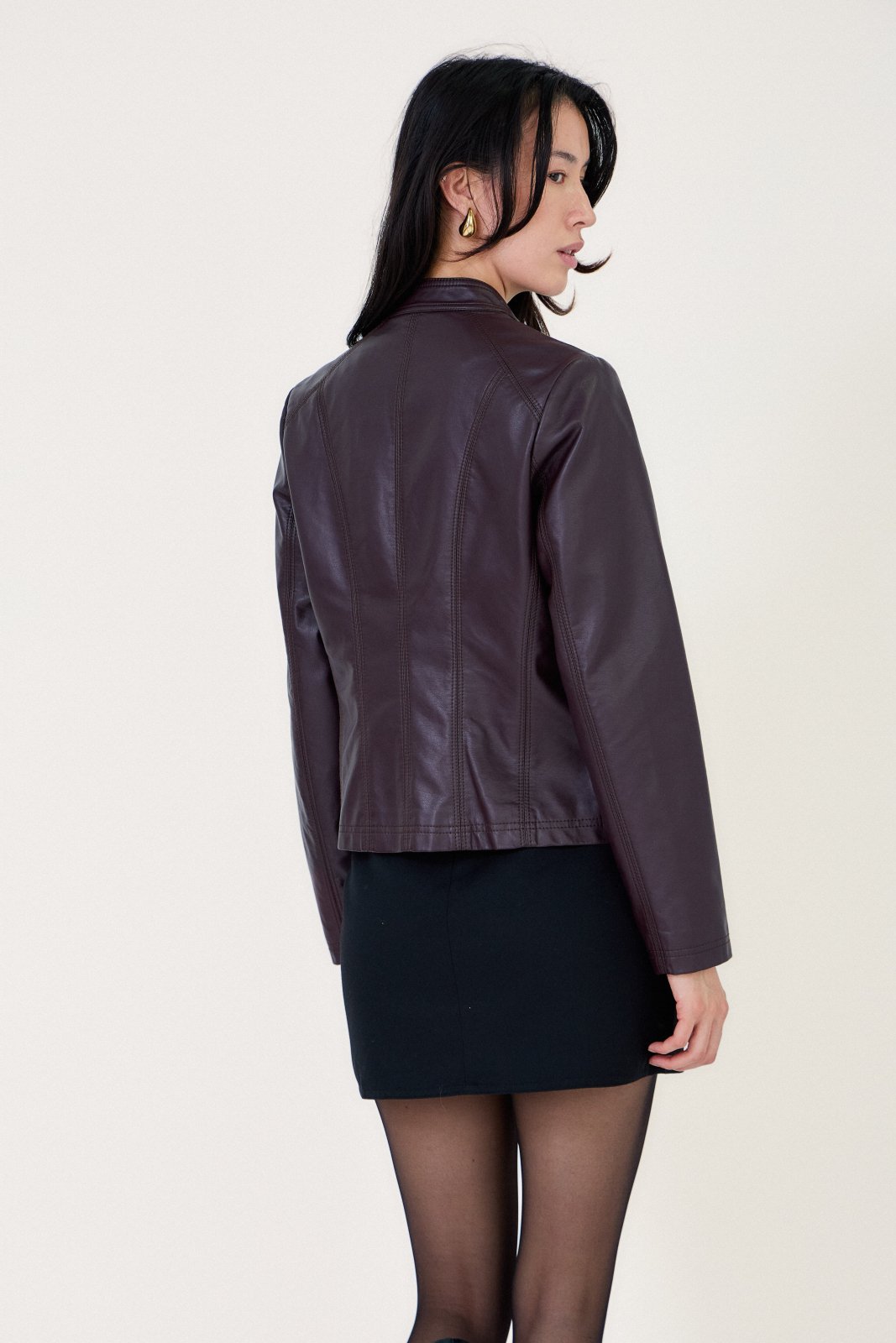 MELOÉ - Veste Bordeaux - Escandelle (Vue de dos)
#couleur_bordeaux