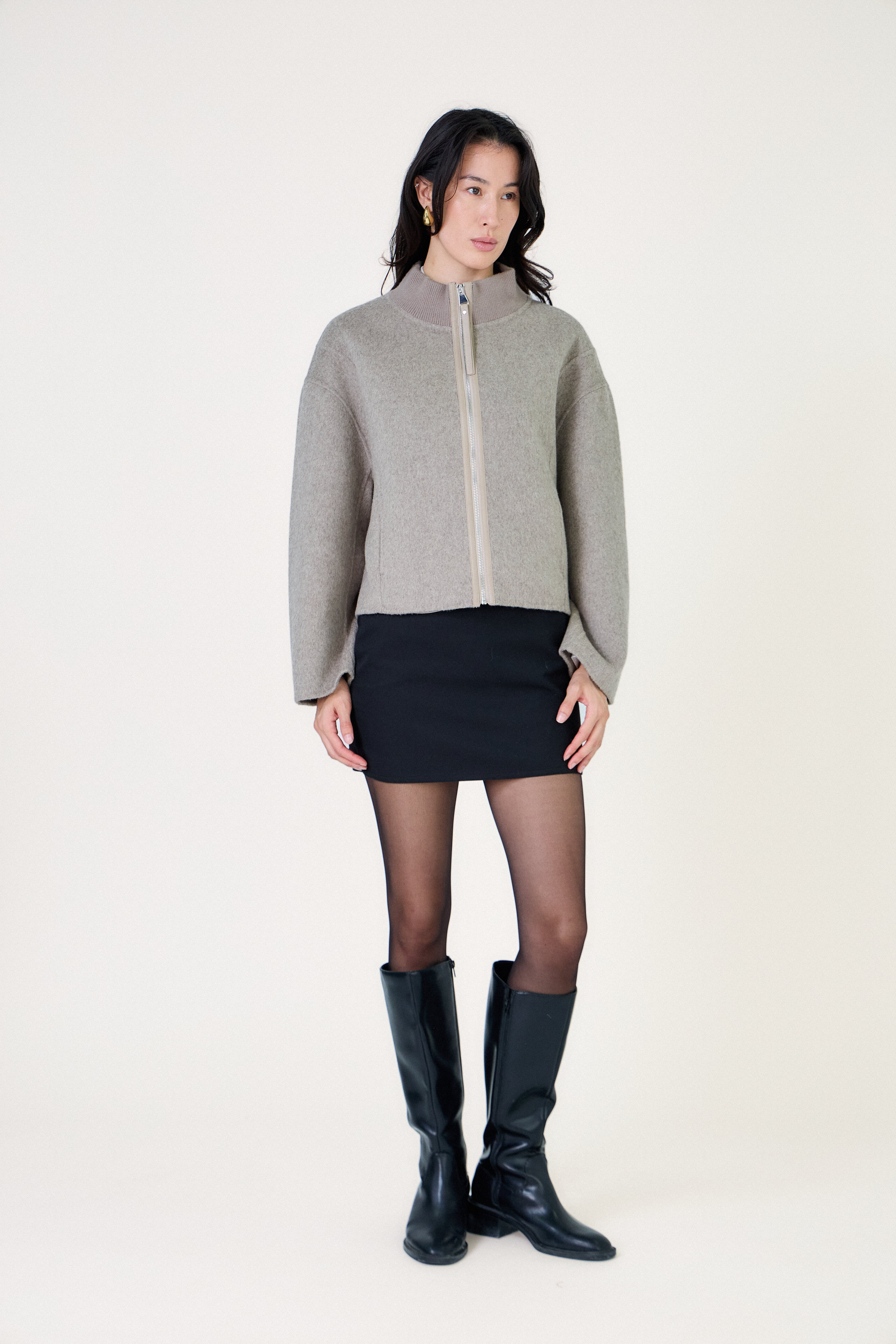 Veste willow beige en laine, coupe moderne
#couleur_beige