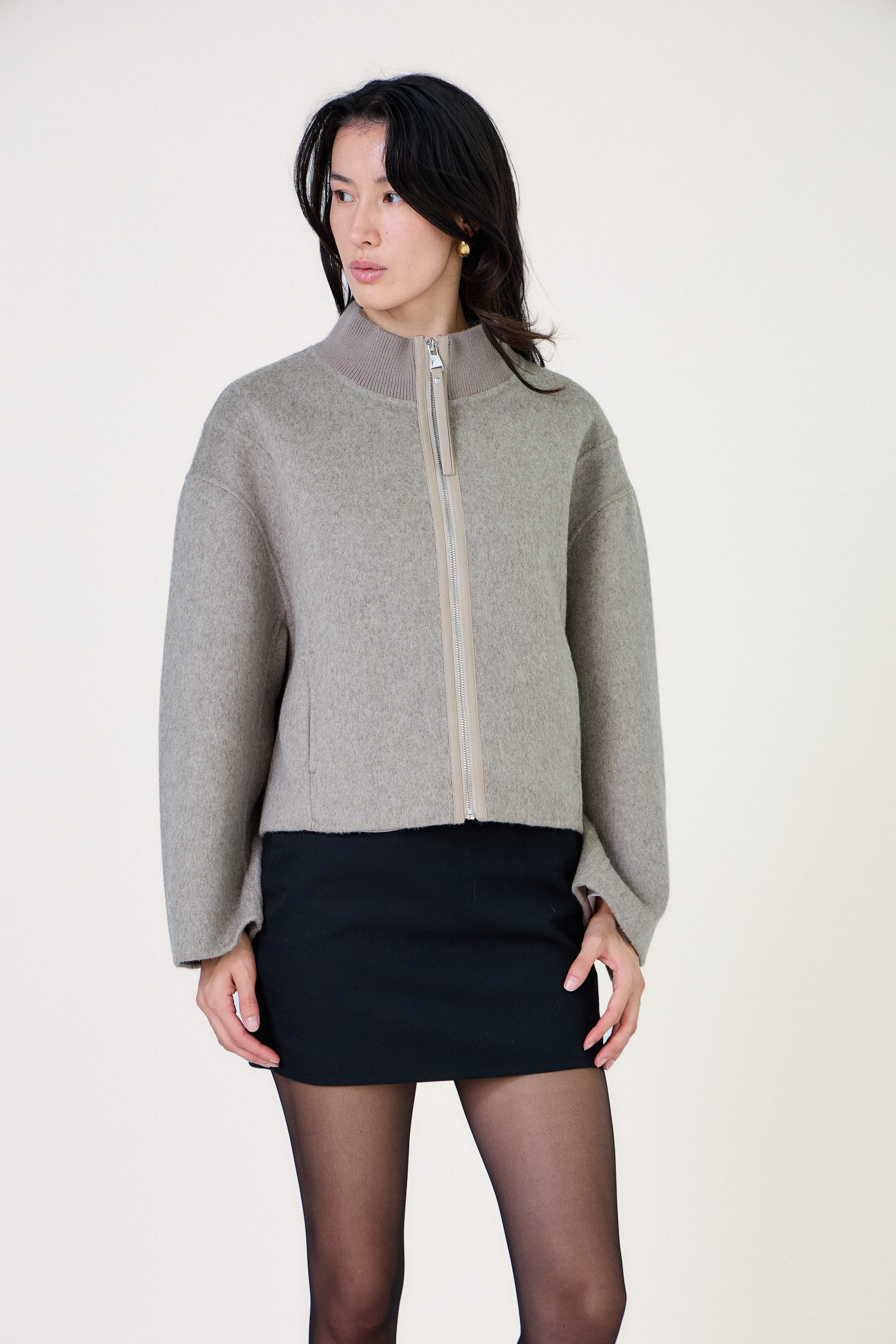 Veste willow beige en laine, coupe moderne
#couleur_beige