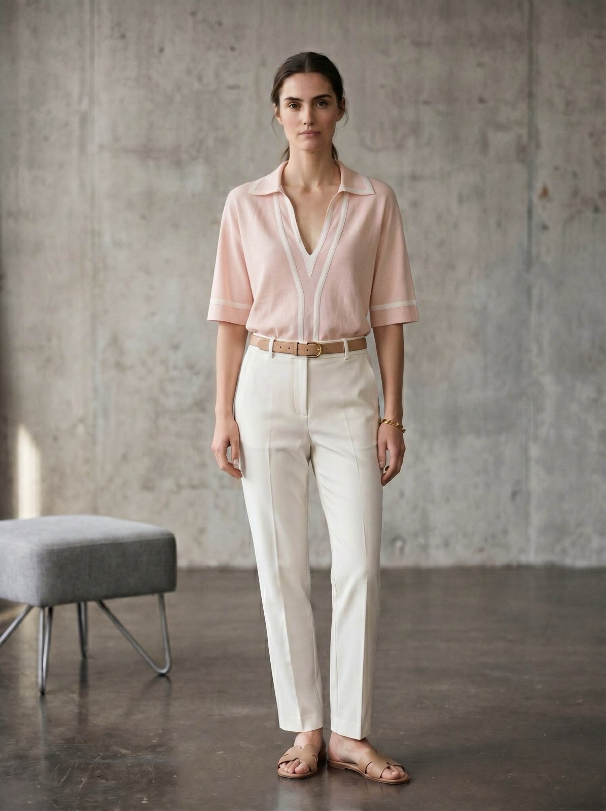 LÉANA - Blouse Rose - EscandelleParis