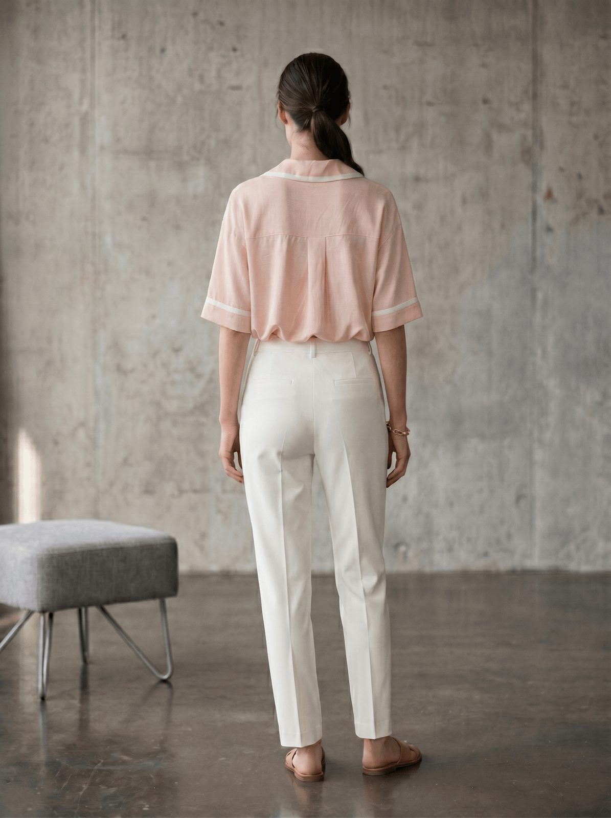 LÉANA - Blouse Rose - EscandelleParis