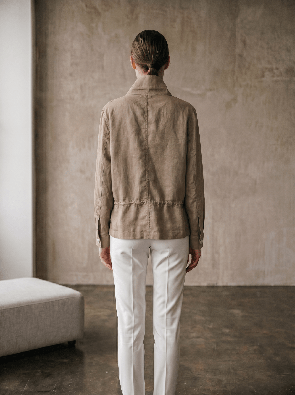 MARGUERITE - Veste Taupe - EscandelleParis