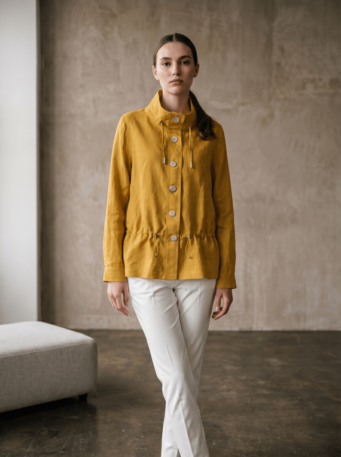 MARGUERITE - Veste Safran - EscandelleParis