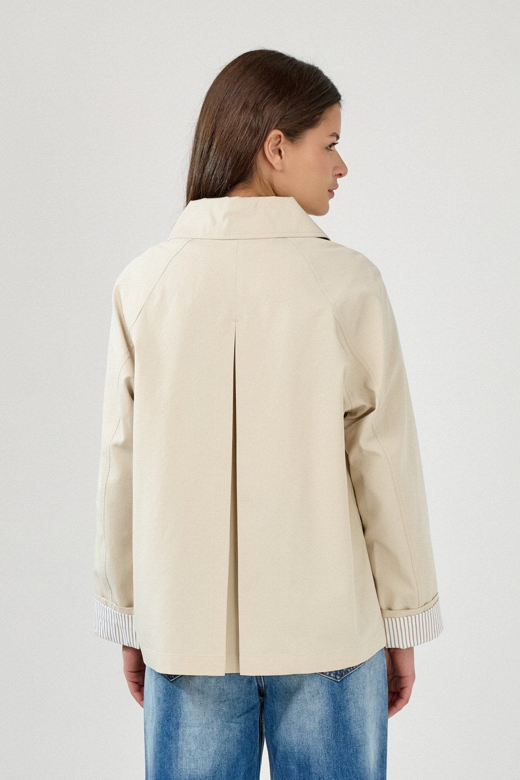 MARVELA - Veste Coton Beige - EscandelleParis