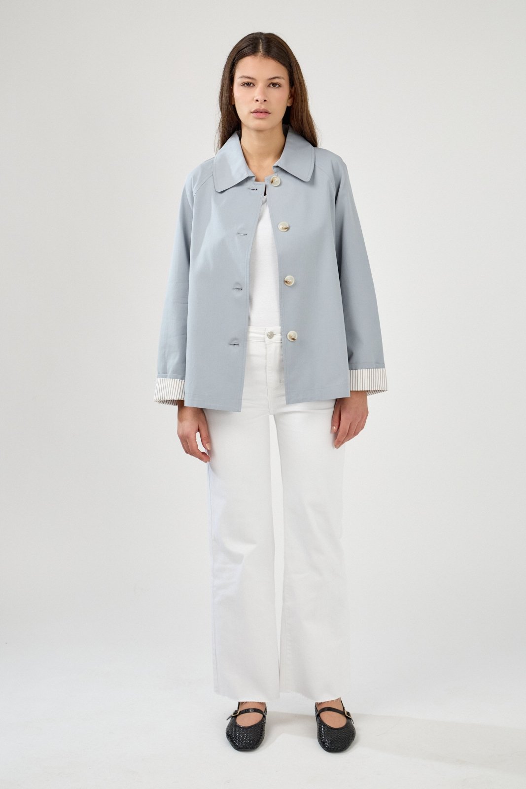 MARVELA - Veste Coton Ciel - EscandelleParis