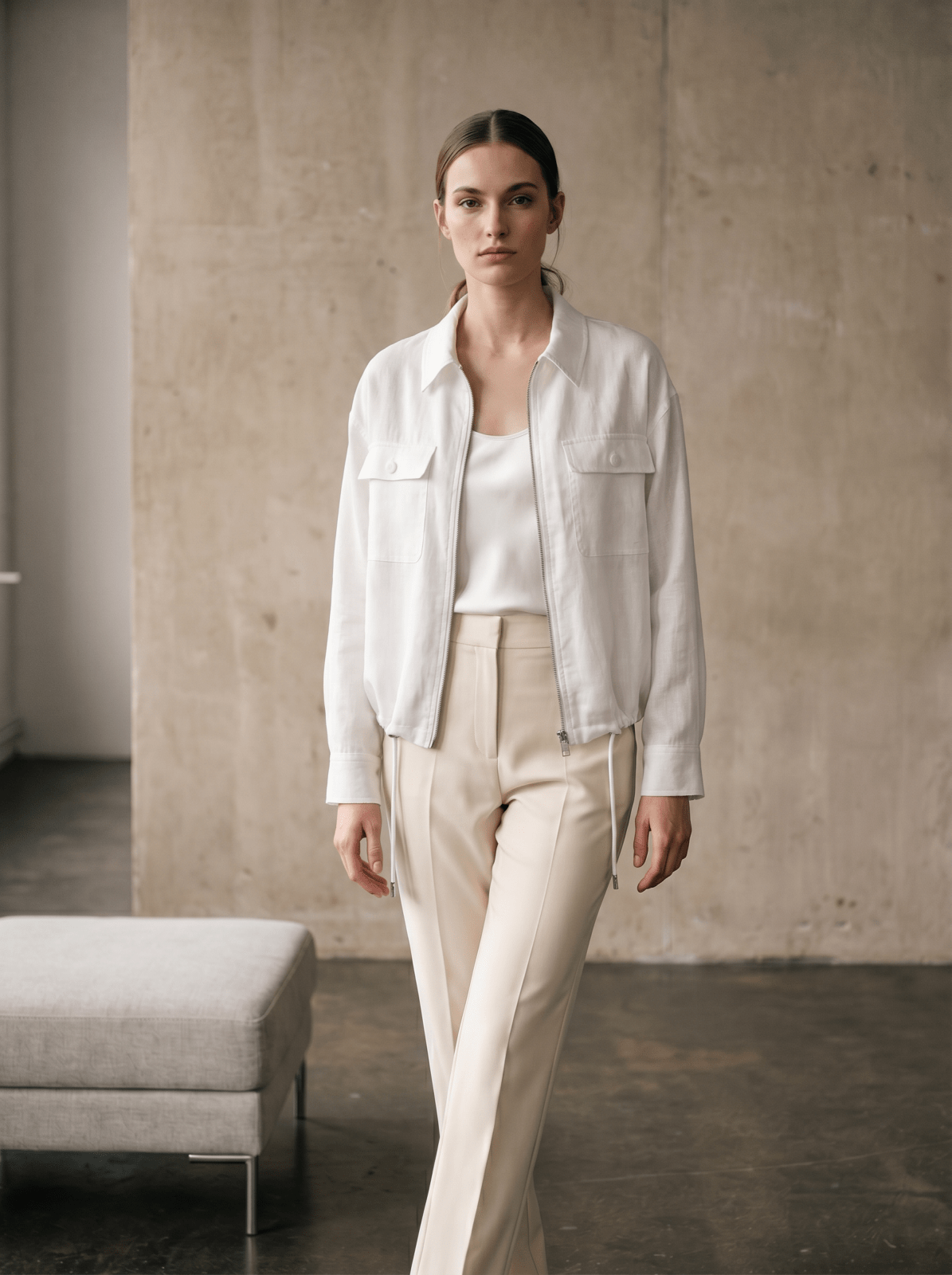 NOELLA - Veste Blanc - EscandelleParis
