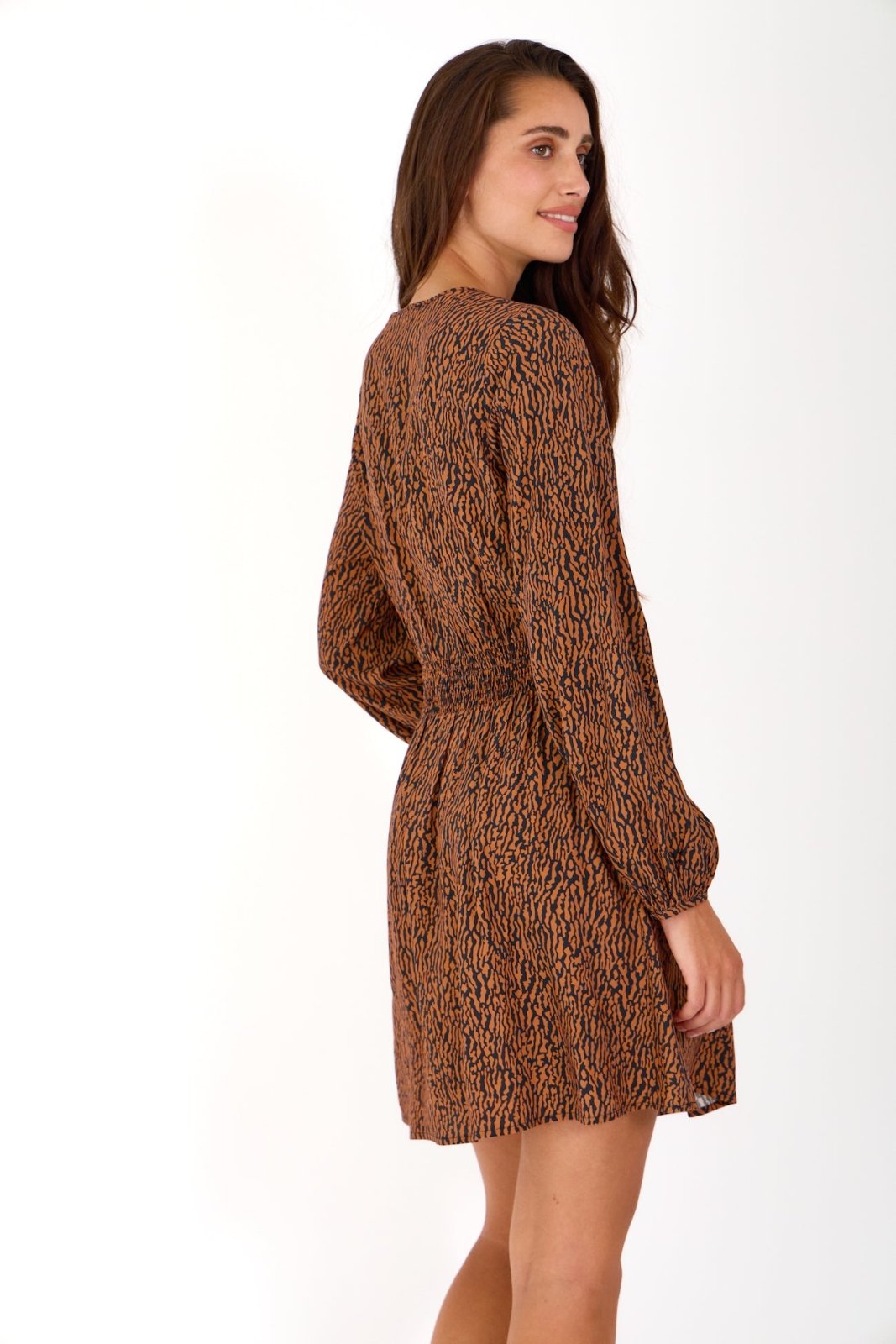 EMMAS- Robe Camel - Escandelle (Vue de profil droit)