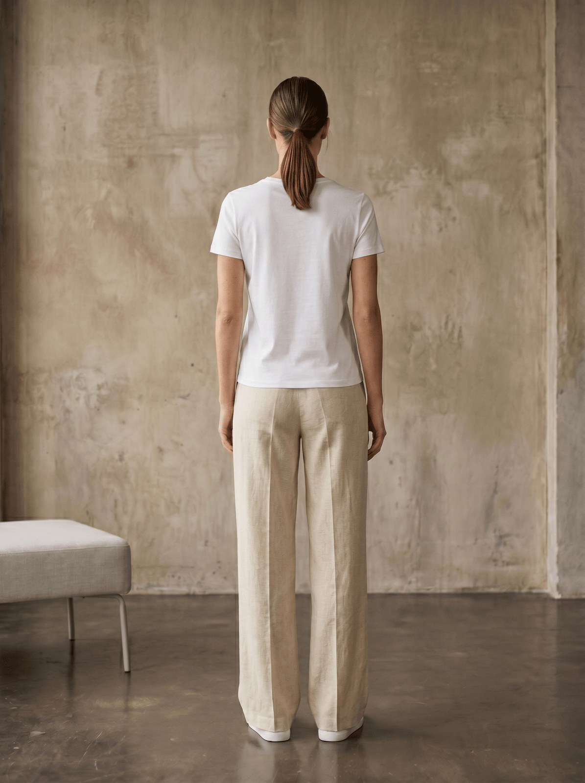 SOLANGE - Pantalon Beige - EscandelleParis