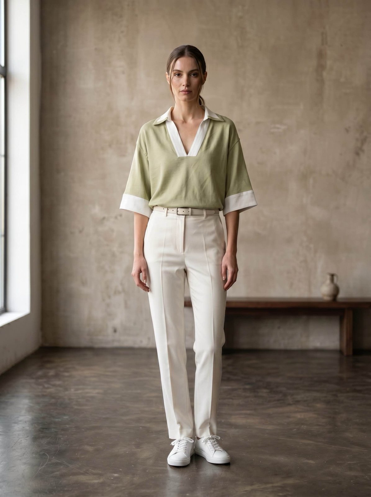 SOLEANE - Blouse Vert - EscandelleParis