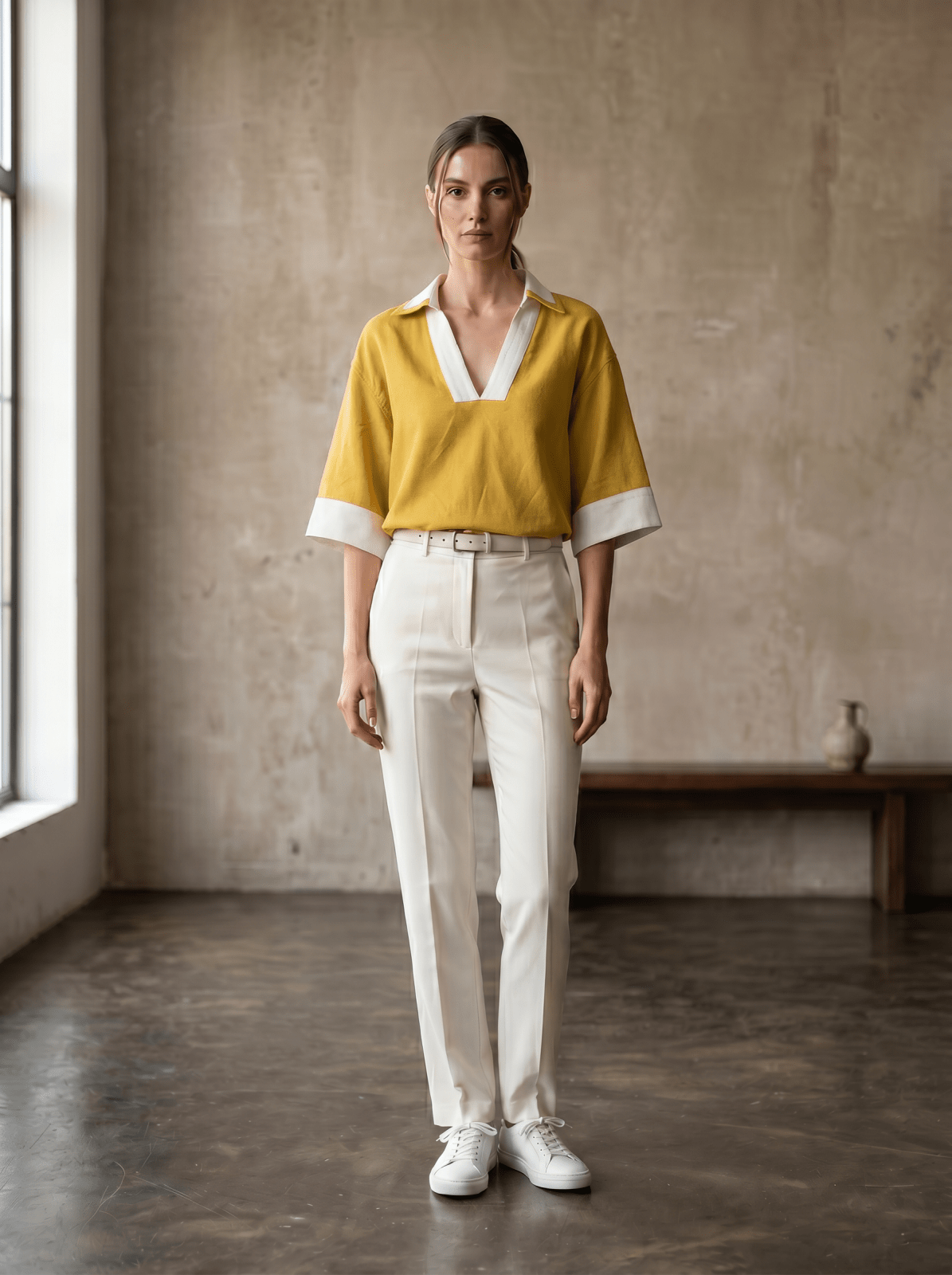 SOLEANE - Blouse Jaune - EscandelleParis