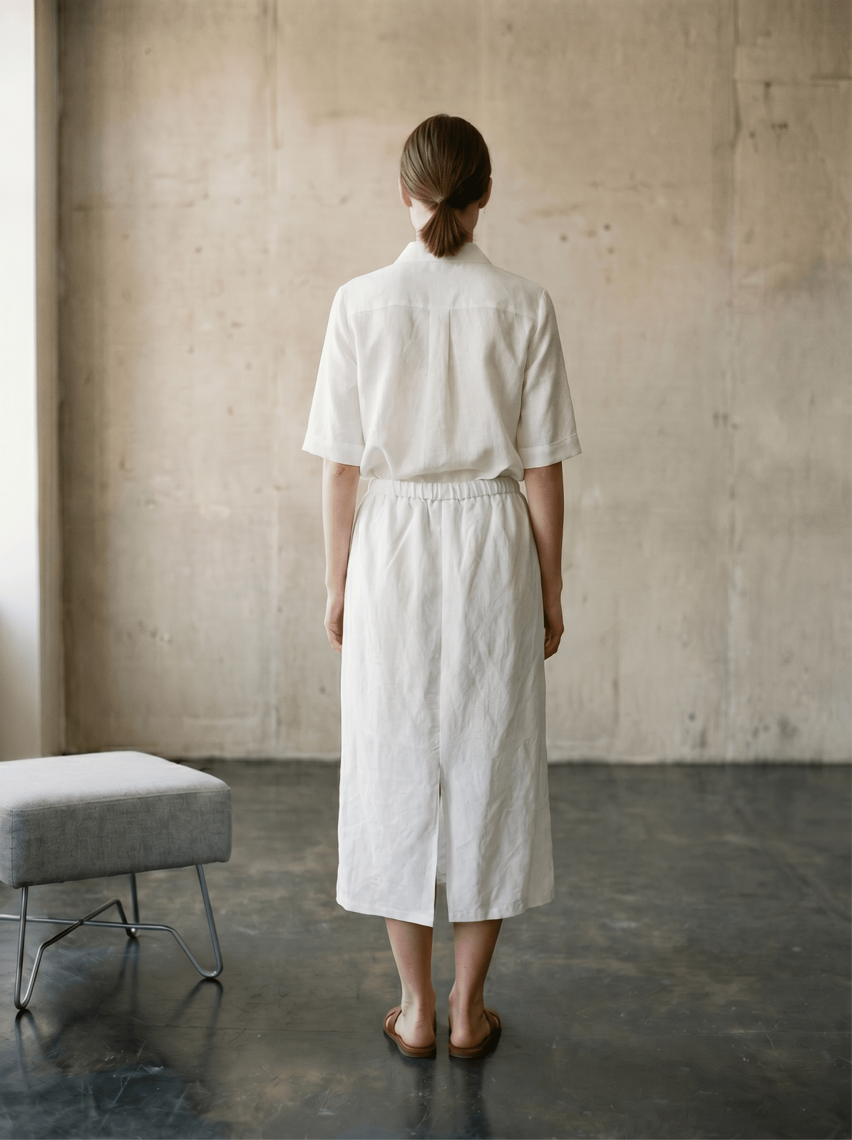 SYLVIE - Jupe Blanc - EscandelleParis