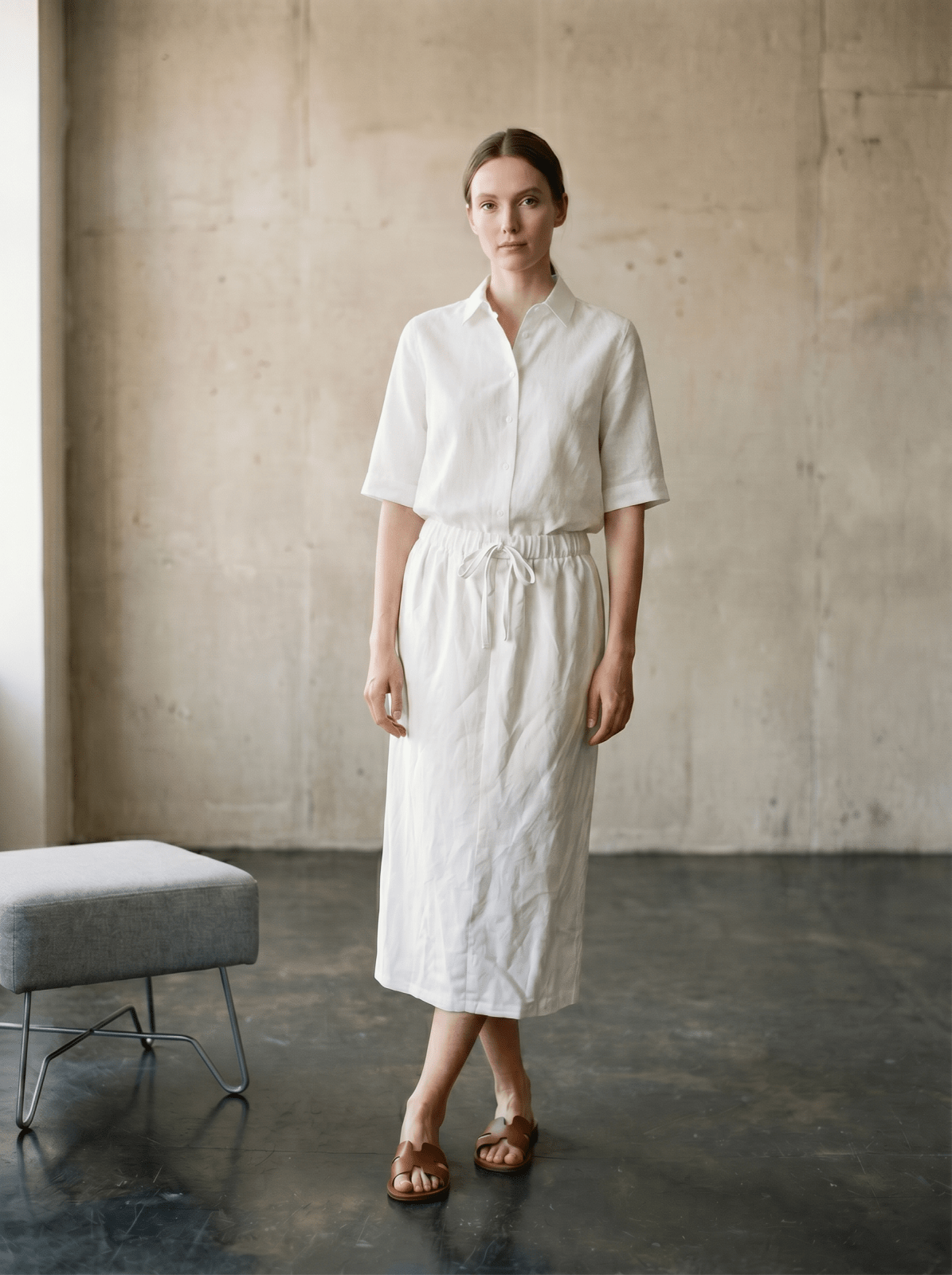 SYLVIE - Jupe Blanc - EscandelleParis
