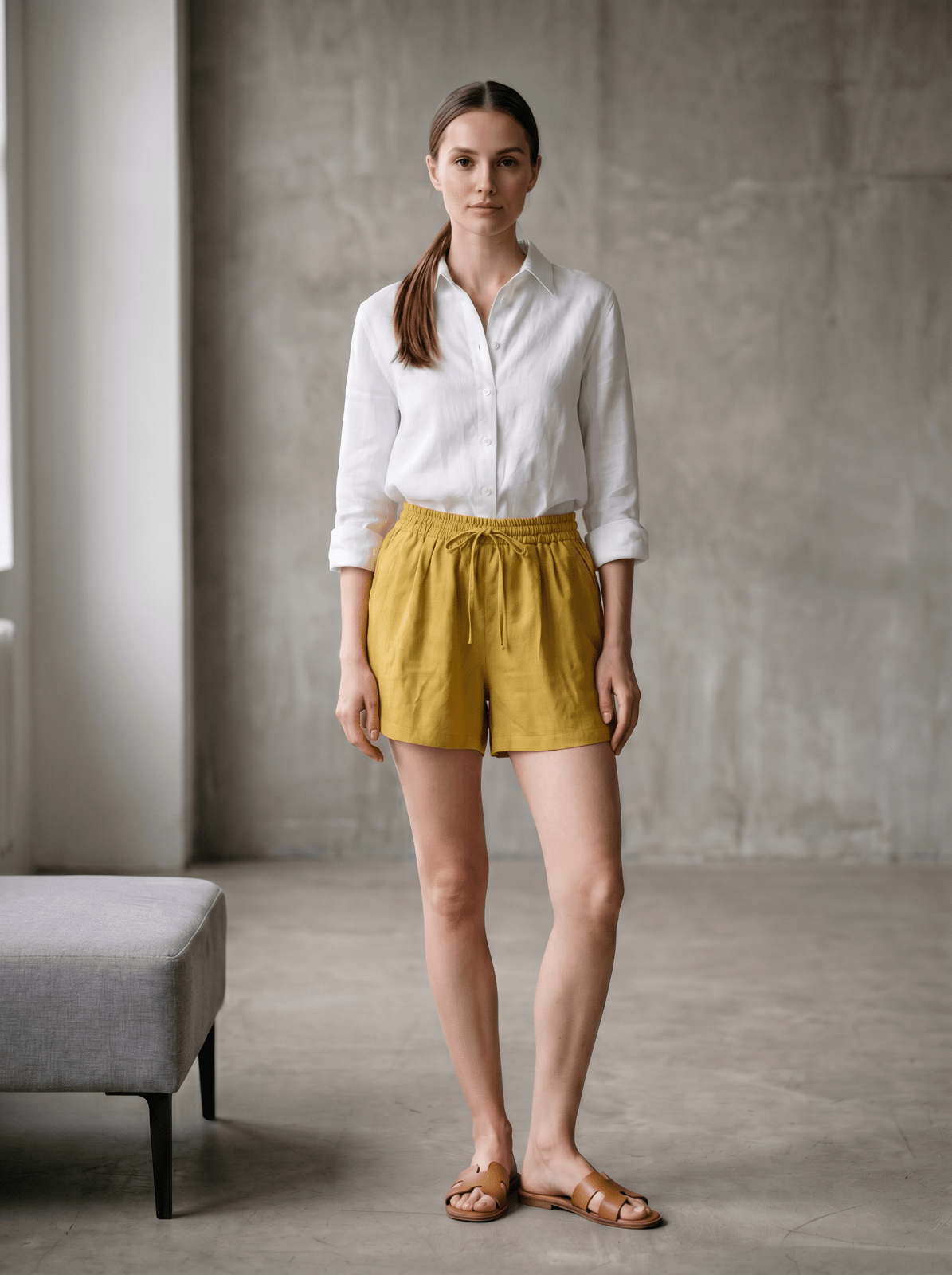 VALENTINE - Short Safran - EscandelleParis