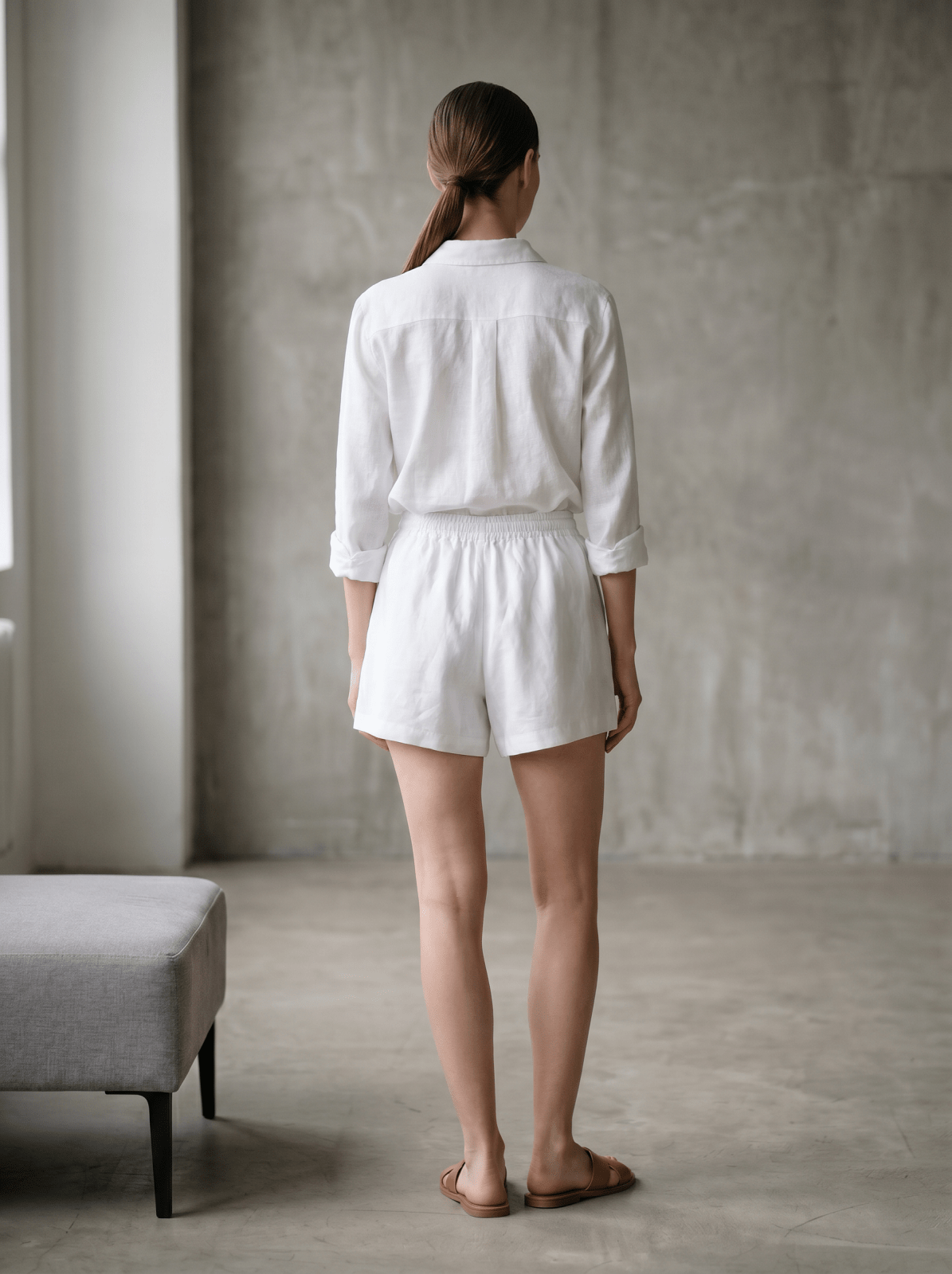 VALENTINE - Short Blanc - EscandelleParis