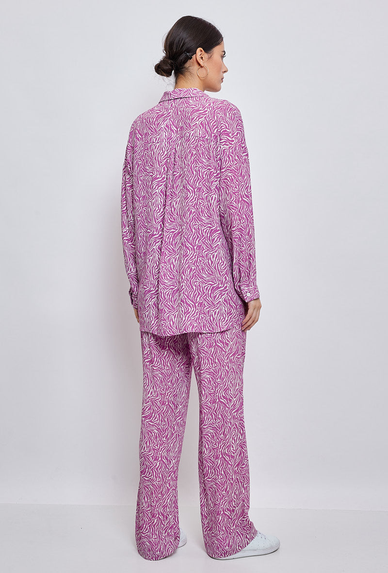 Pantalón fluido estampado