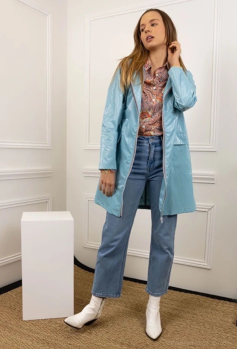 Veste longue imperméable