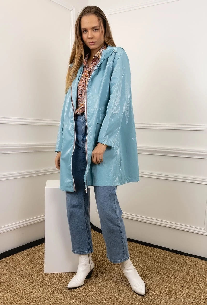 Veste longue imperméable