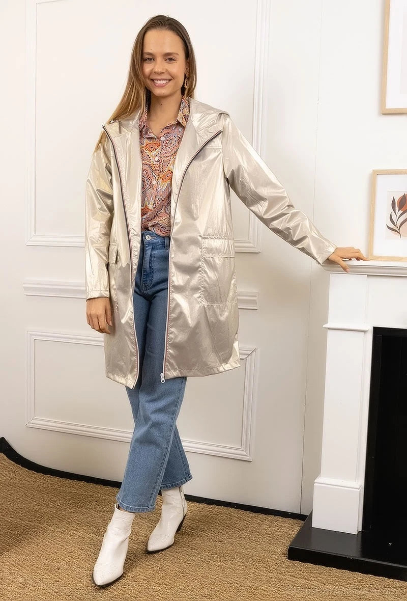 Veste longue imperméable