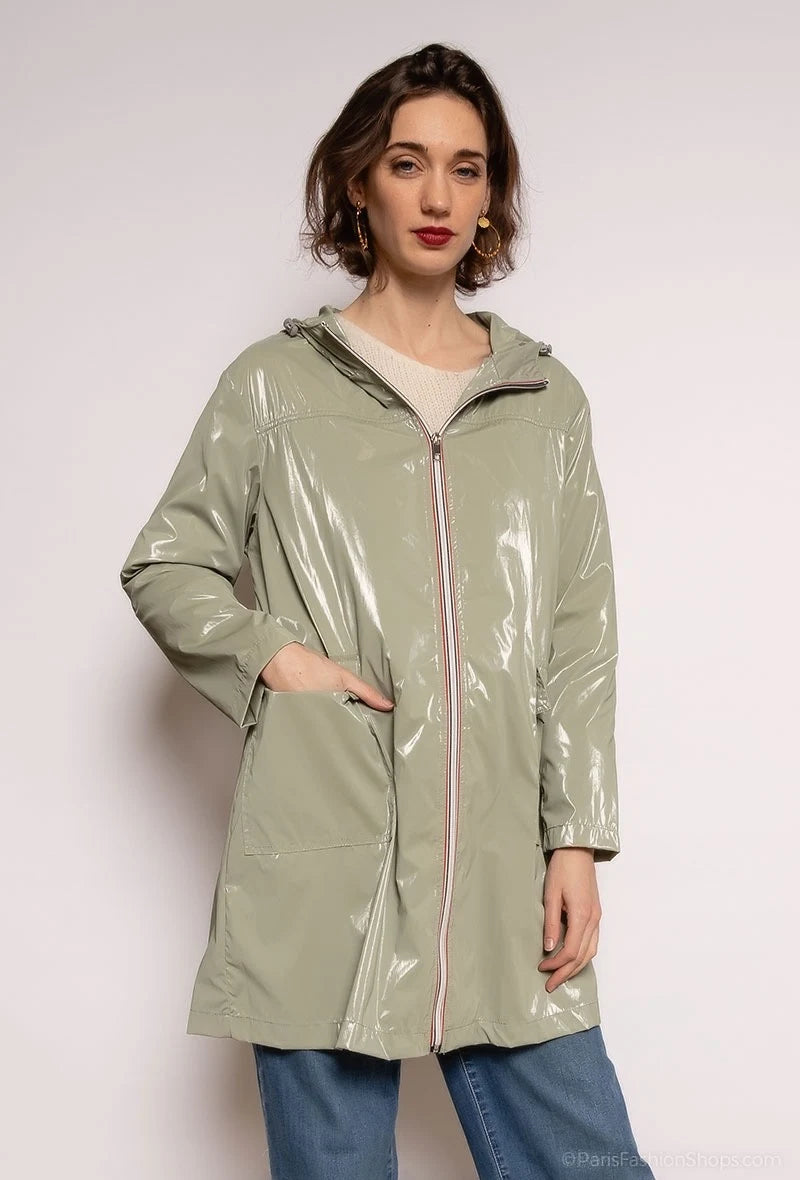 Veste longue imperméable