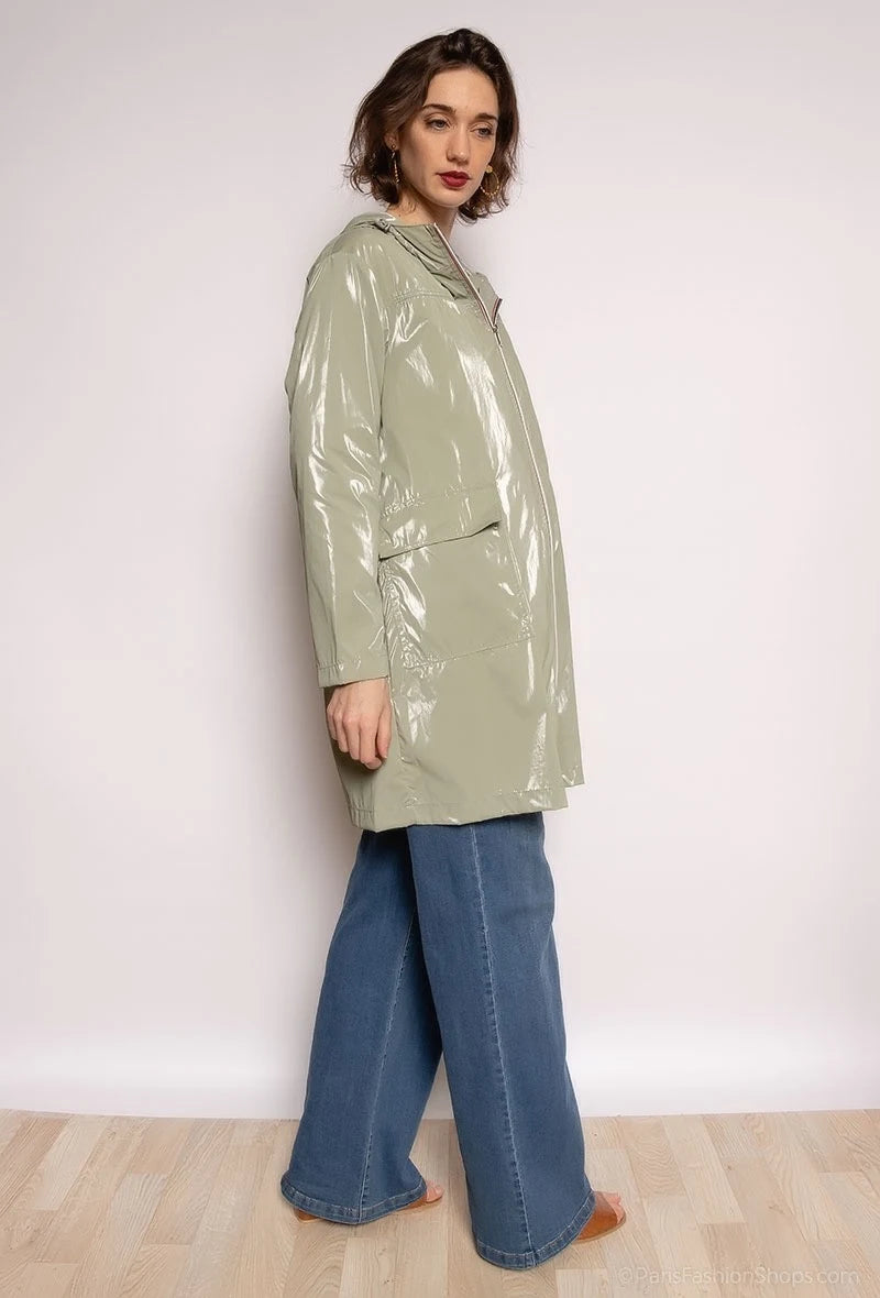 Veste longue imperméable