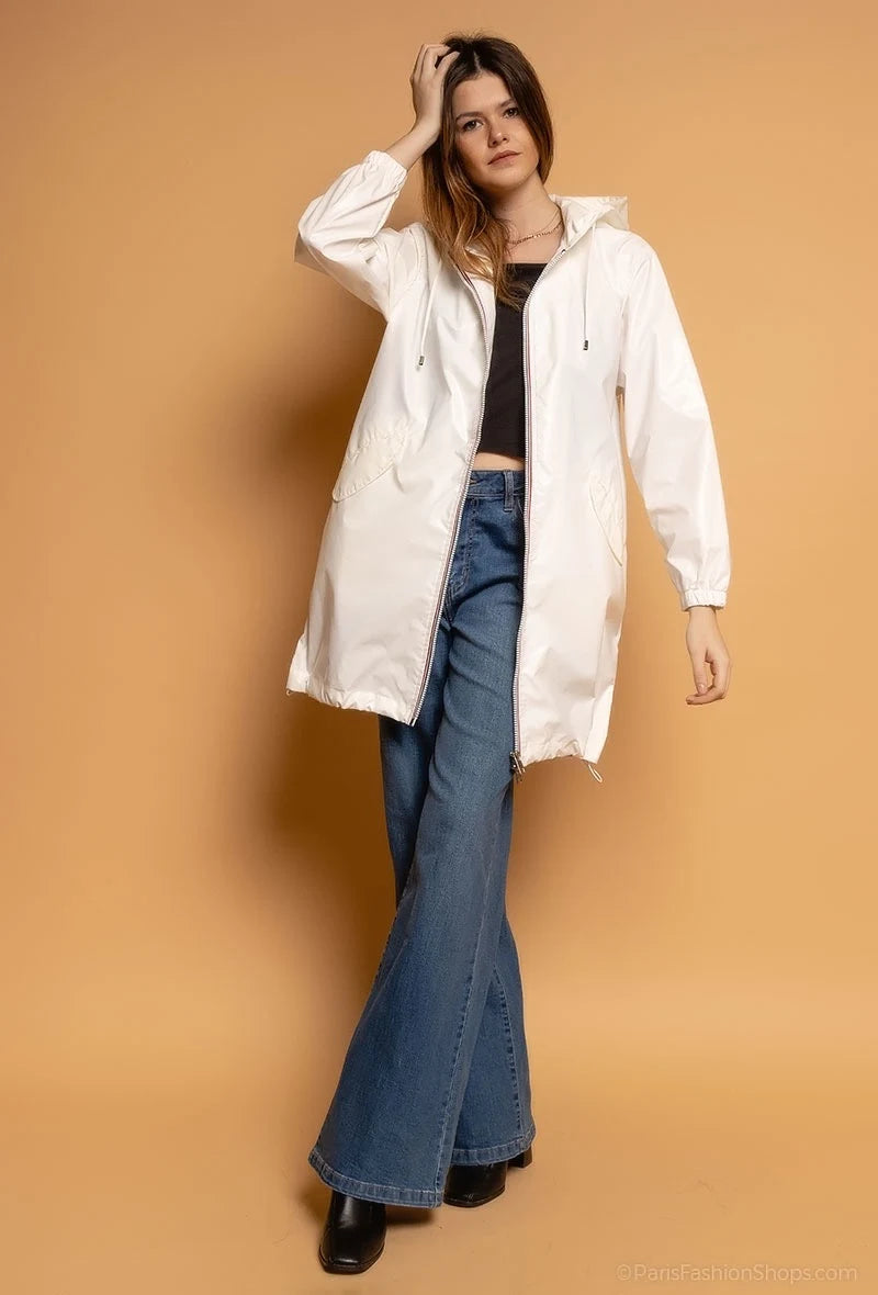 Veste imperméable longue