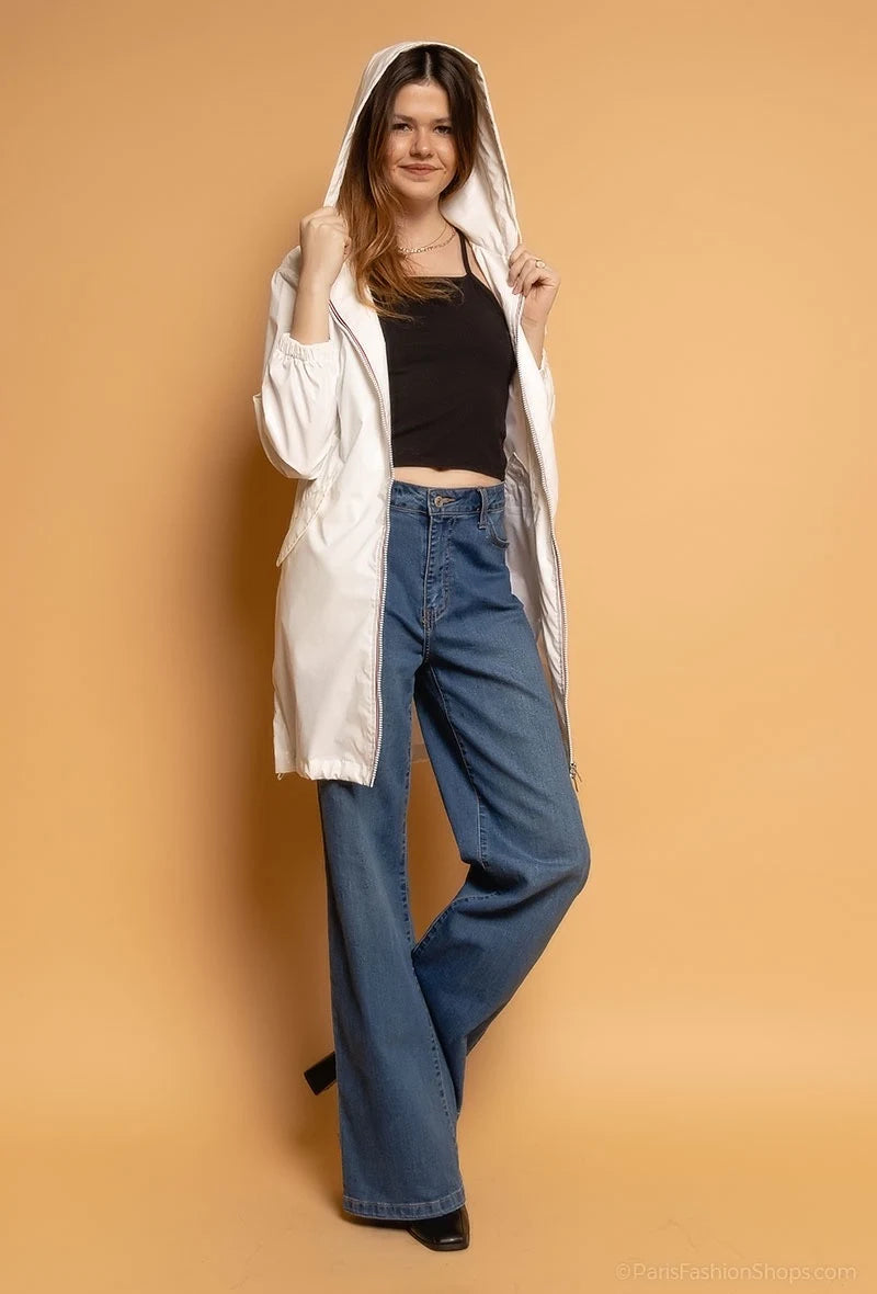 Veste imperméable longue