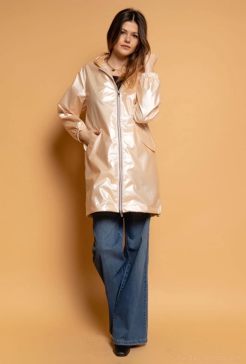 Veste imperméable longue