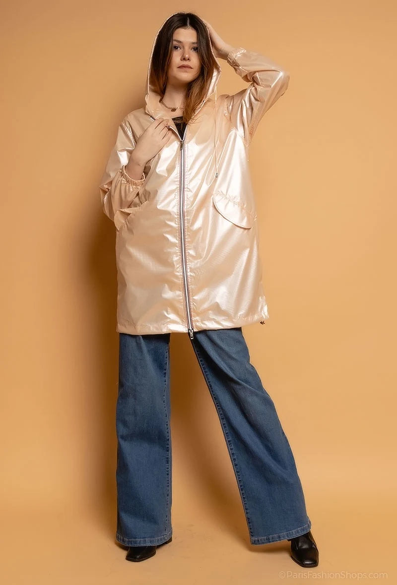 Veste imperméable longue
