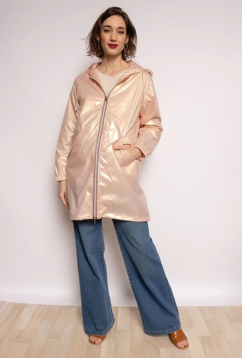 Veste imperméable longue