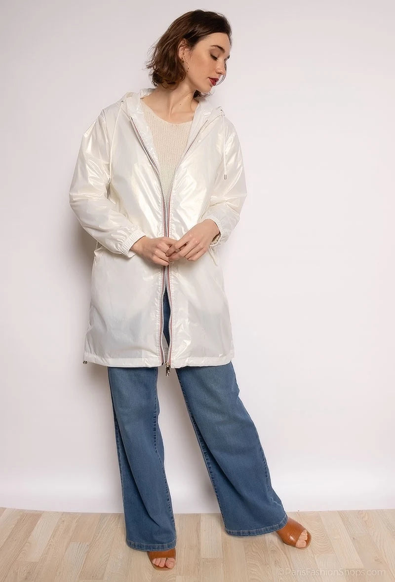 Veste imperméable longue