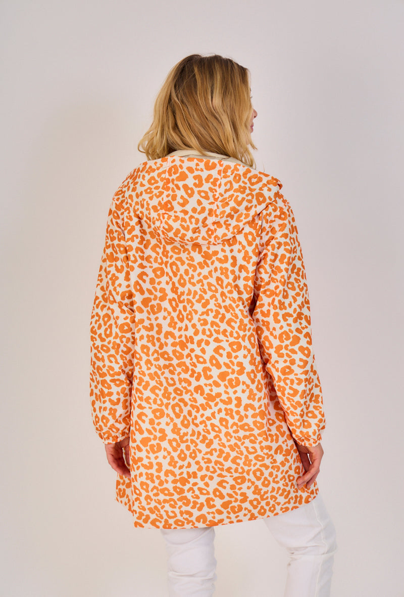 Nouveautés manteaux femme imprimé léopard orange
#couleur_orange