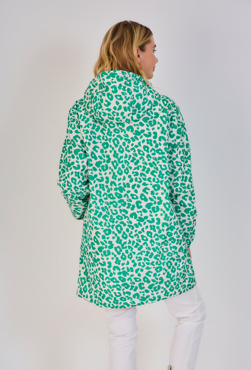 Nouveautés manteaux femme imprimé léopard parka vert
#couleur_vert