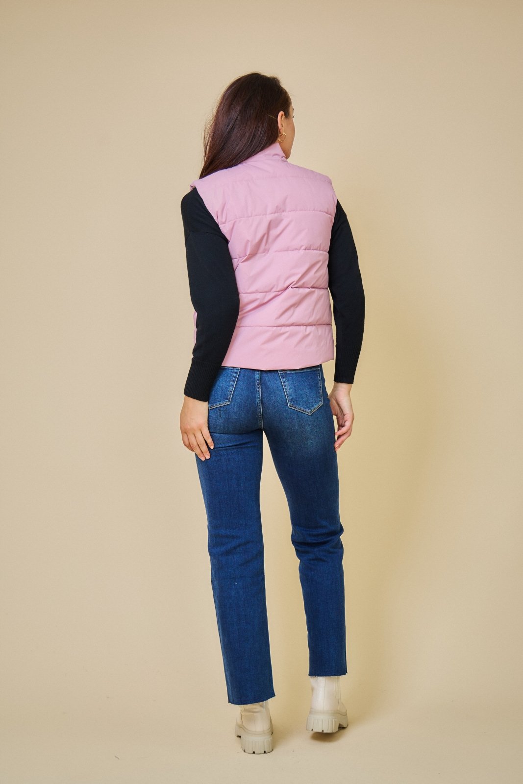 LUNA - Doudoune Rose - Escandelle (Vue de dos)
#couleur_rose