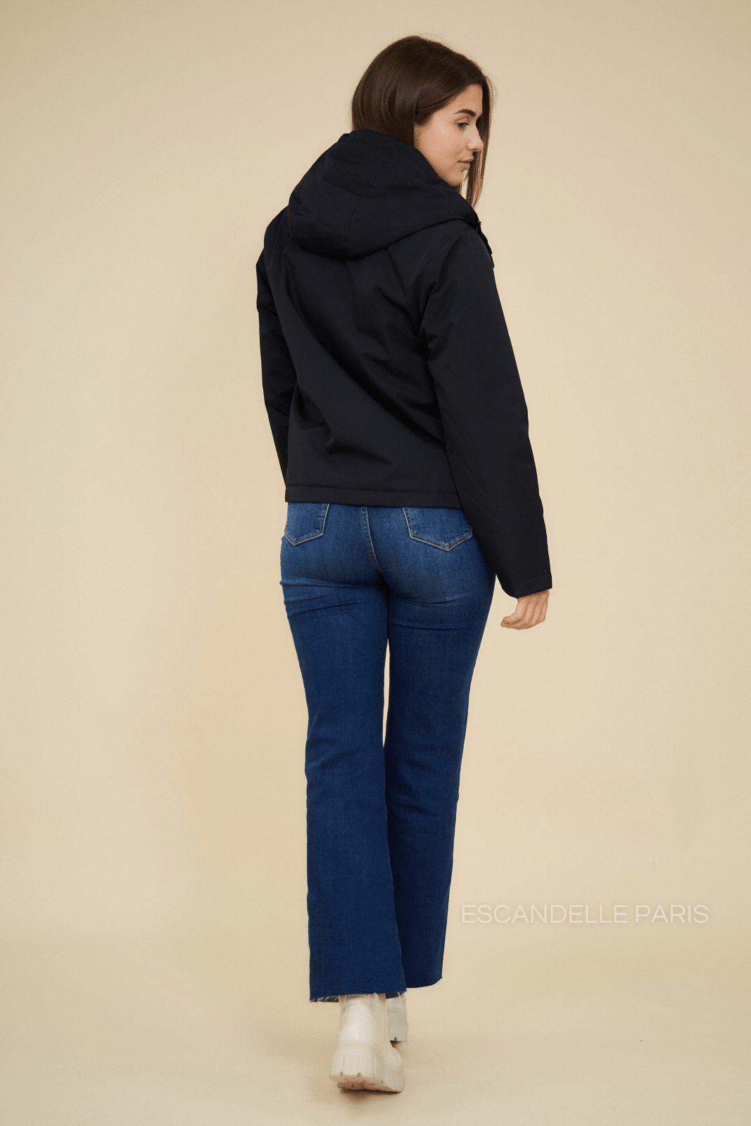 ANAÉ - Parka Noir - Escandelle (Vue de dos)
#couleur_noir