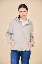 Imperméable court LÉONIE beige doublure polaire 