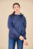 Imperméable court LÉONIE marine doublure polaire 