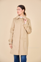 Trench SELENA déperlant à capuche beige