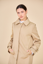 Trench SELENA déperlant à capuche beige