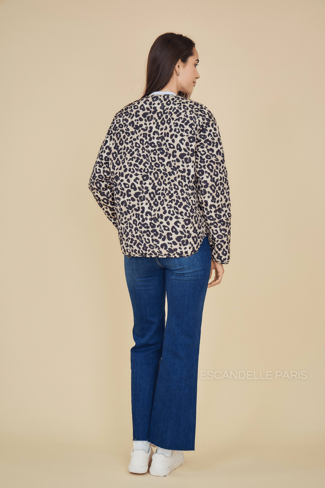 GISÈLE - Veste Beige - Escandelle (Vue de dos)
#couleur_beige