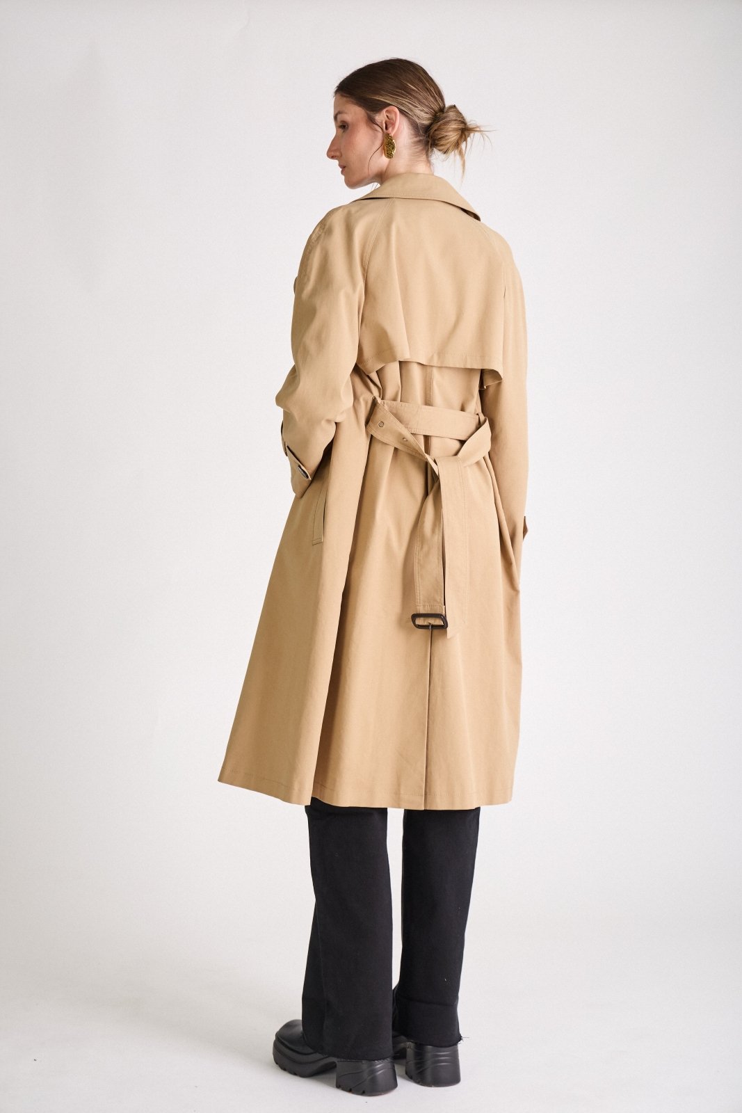 DAPHNÉ - Trench Beige - Escandelle (Vue de dos)