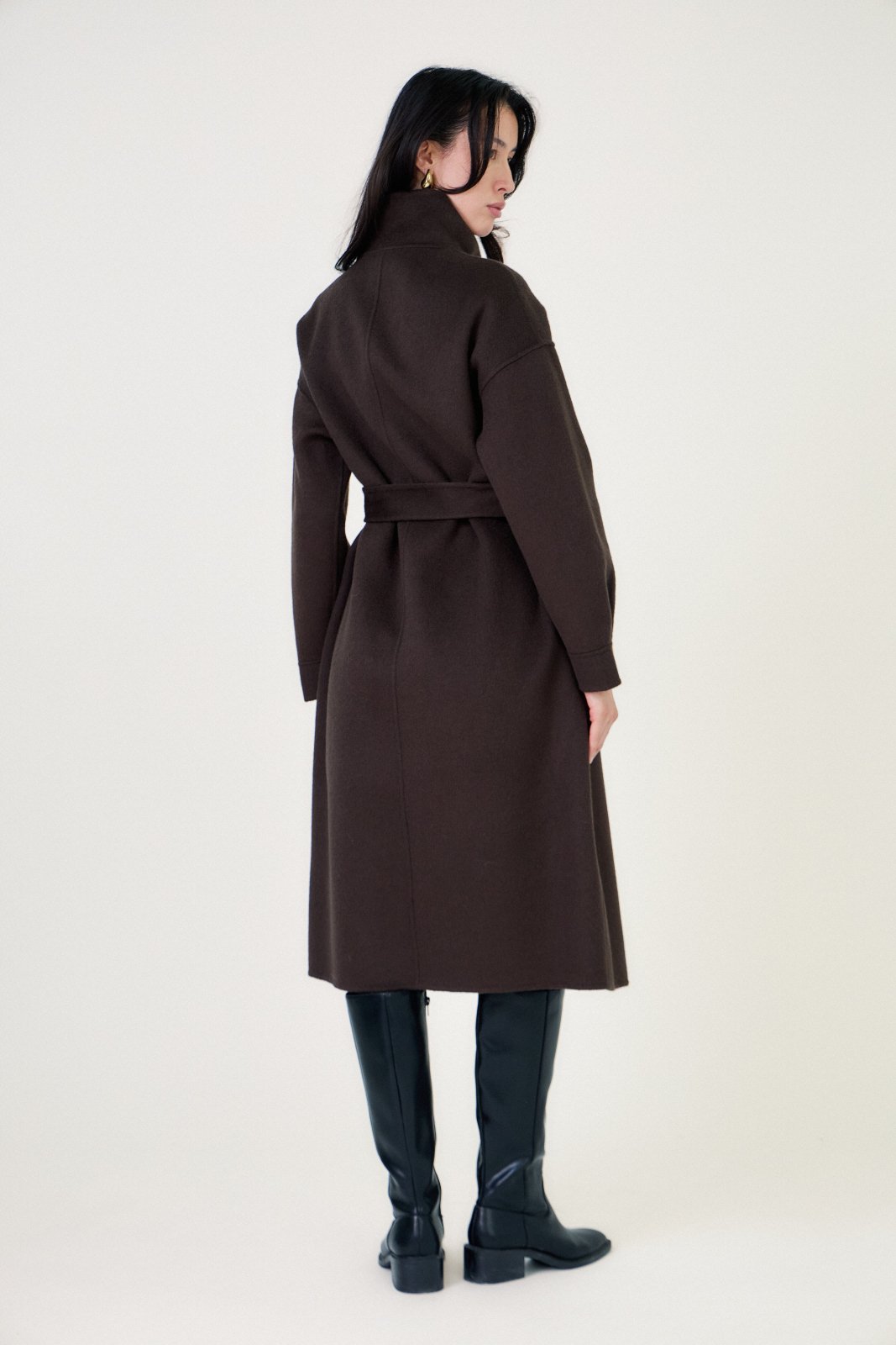 DAHLIA - Manteau Choco - Escandelle (Vue de dos)
#couleur_choco