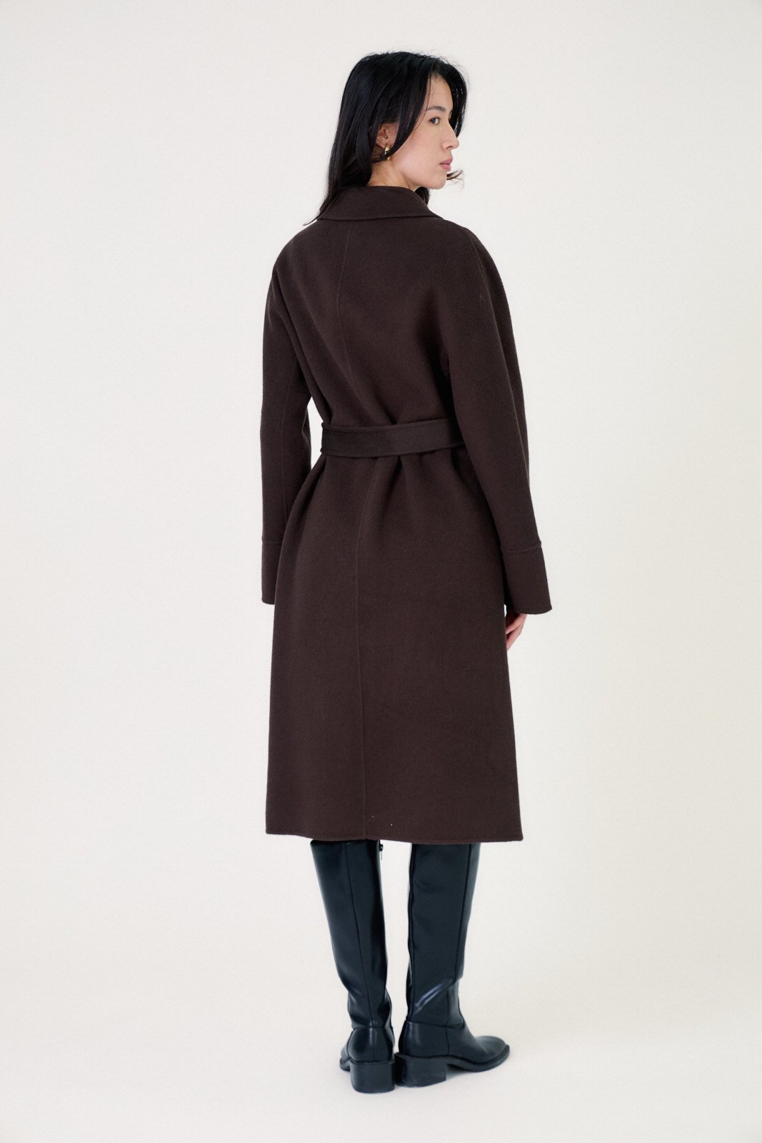 NOELLE - Manteau Choco - Escandelle (Vue de dos)
#couleur_choco