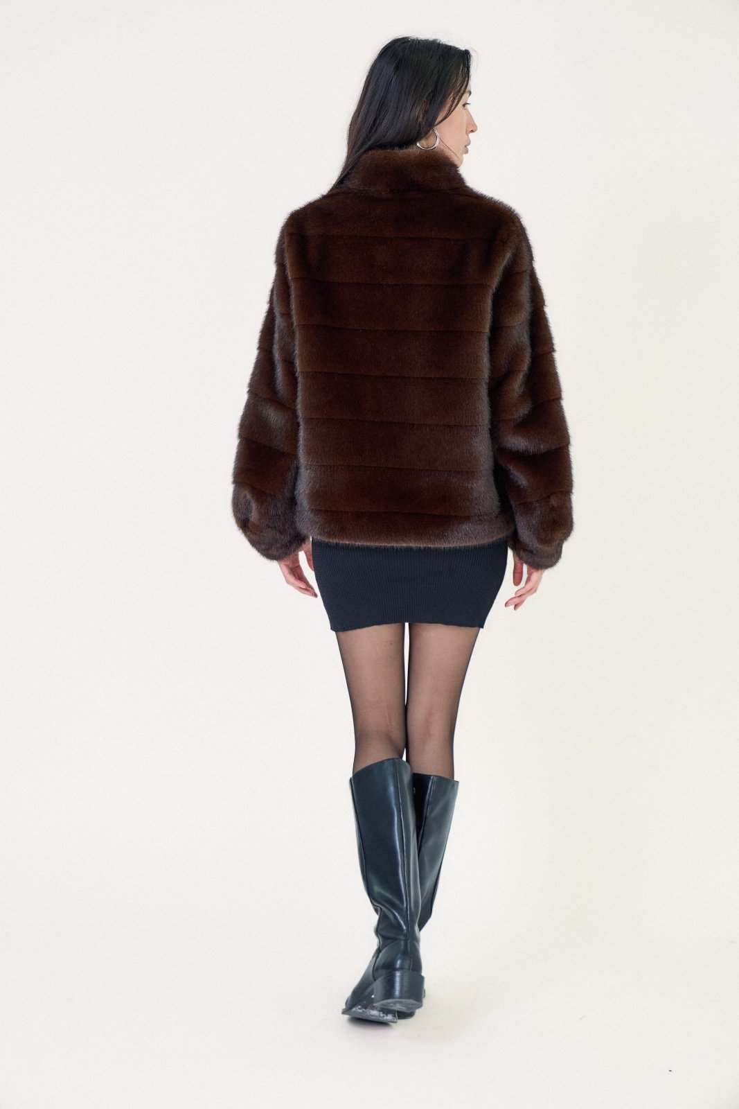 MARIGOLD - Manteau Choco - Escandelle (Vue de dos)
#couleur_choco