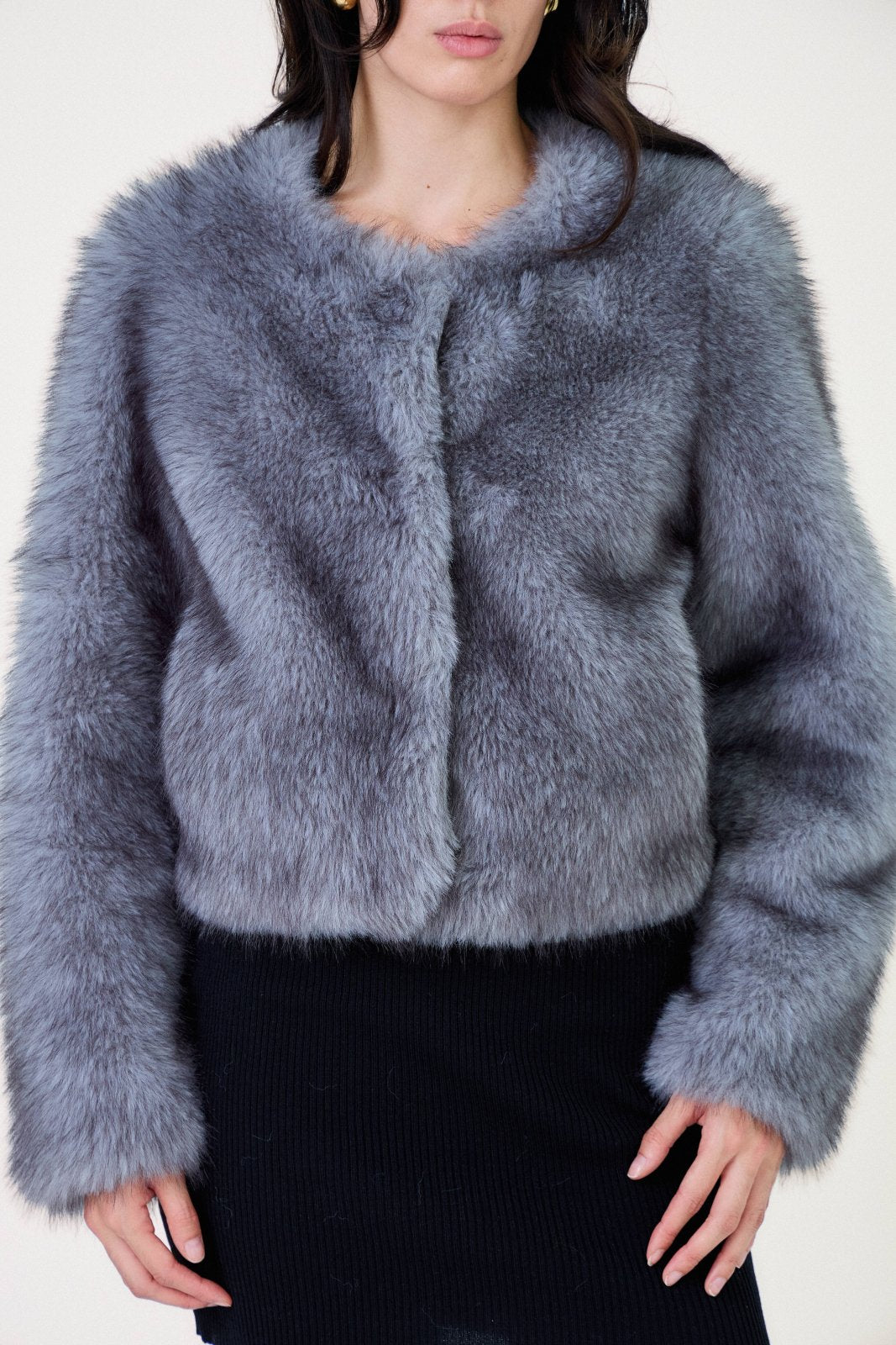 LILITH - Manteau Gris - Escandelle (Gros plan sur les détails et matières)
#couleur_gris