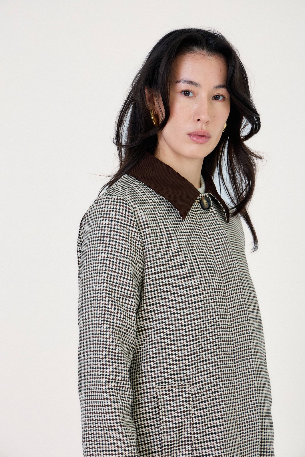 AZURA - Trench Choco - Escandelle (Vue de profil droit)
#couleur_choco