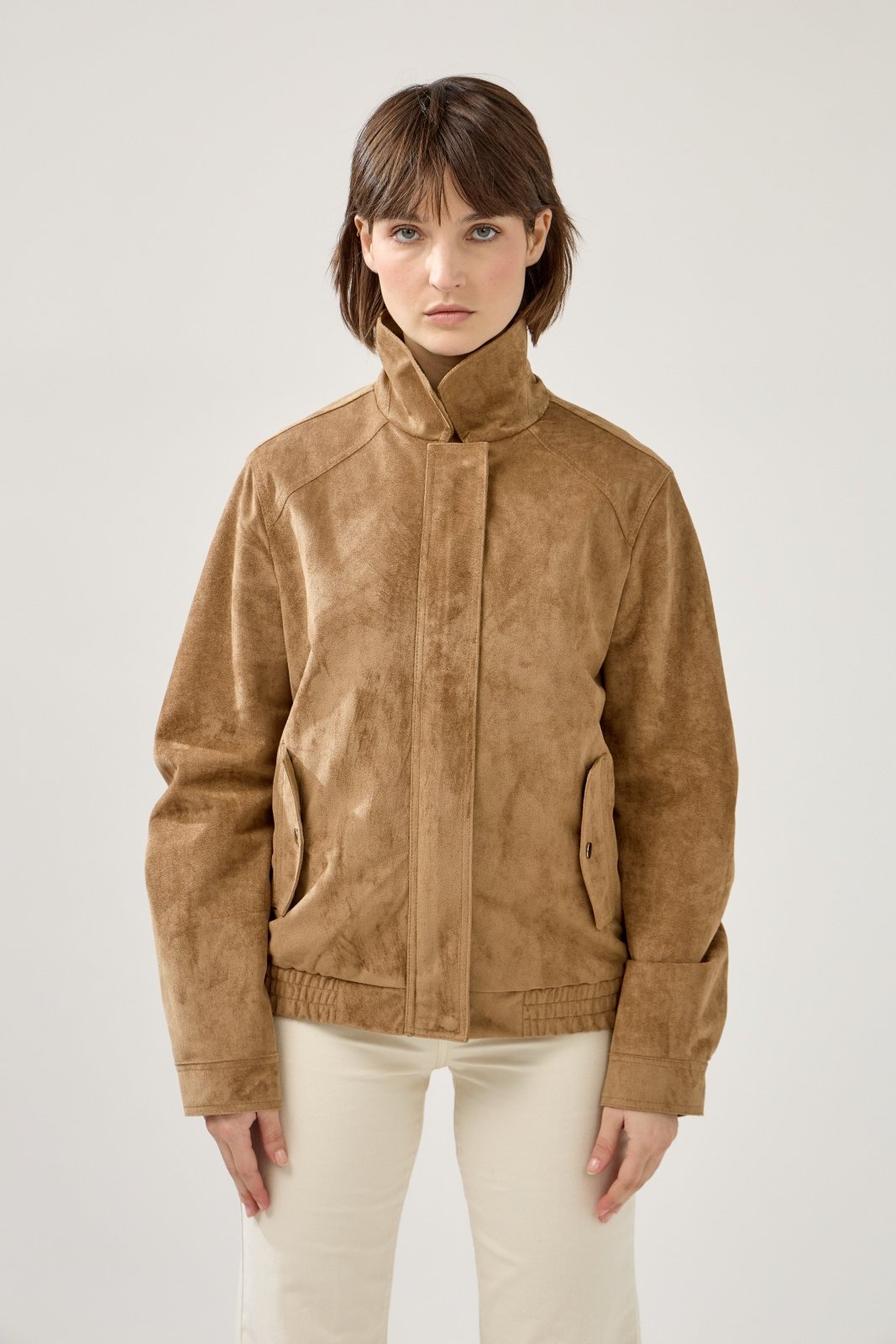 ROSERA - Veste Camel - Escandelle (Vue de face - portrait) 
#couleur_camel