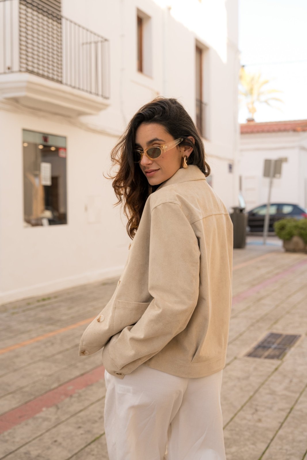 SABINA - Veste Beige - Escandelle (Vue de dos)
#couleur_beige