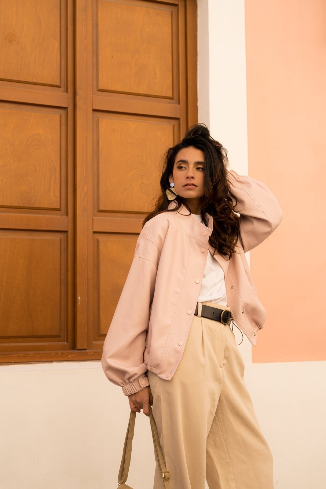 ASTRINA - Veste Rose - Escandelle (Vue de profil droit)
#couleur_rose