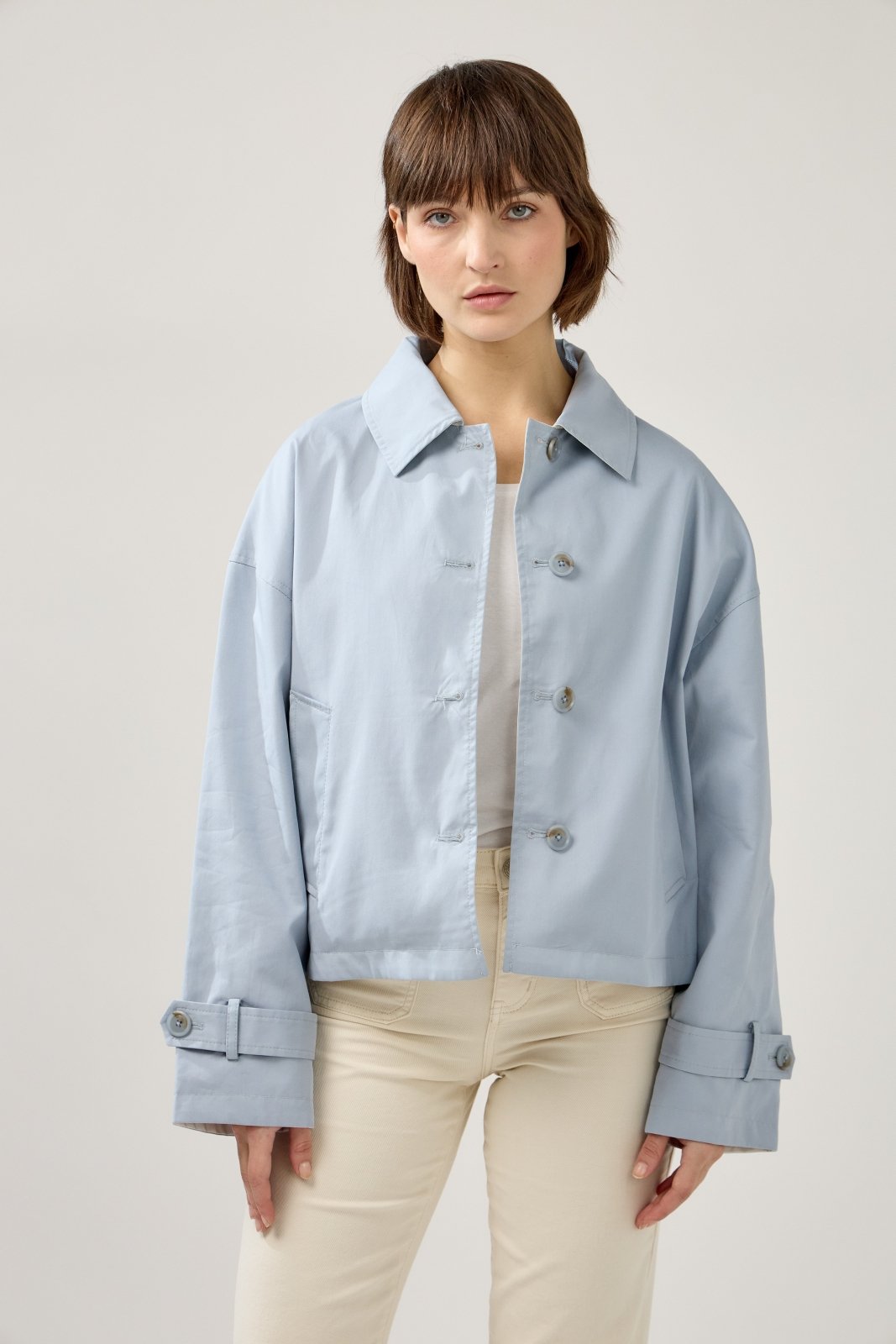 MARINEL - Veste Ciel - Escandelle (Vue de face - portrait) 
#couleur_ciel