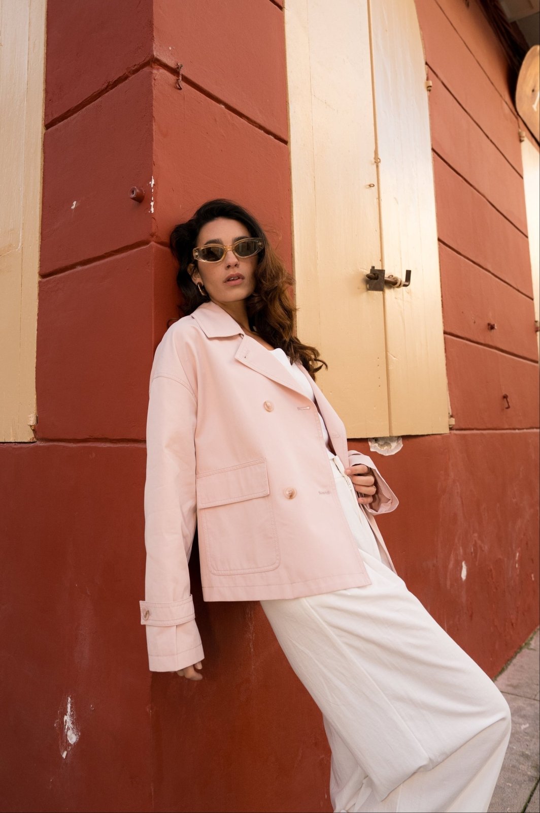 ZORELLE - Veste Rose - Escandelle (Vue de profil droit)
#couleur_rose